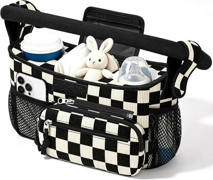 Femuar Universal Stroller Organizer, Stroller Caddy with Cup Holder