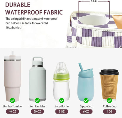 Femuar Universal Stroller Organizer, Stroller Caddy with Cup Holder