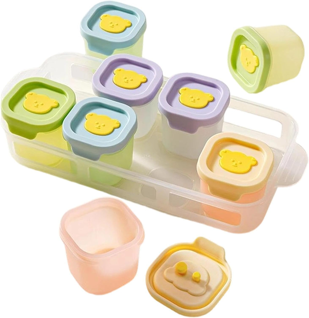 Freezer Trays 8 Pieces Nonstick with Storage