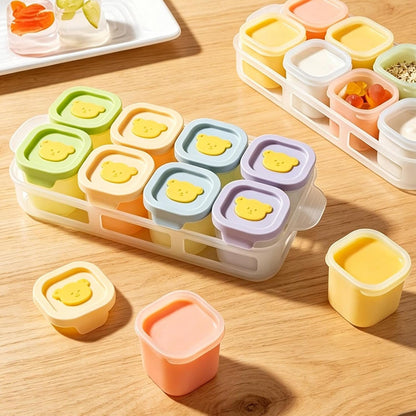 Freezer Trays 8 Pieces Nonstick with Storage