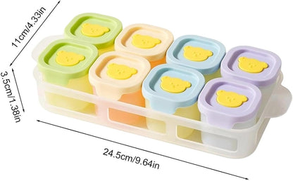 Freezer Trays 8 Pieces Nonstick with Storage