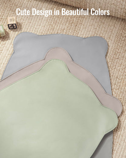 Waterproof Portable Baby Changing Pad, Light Green