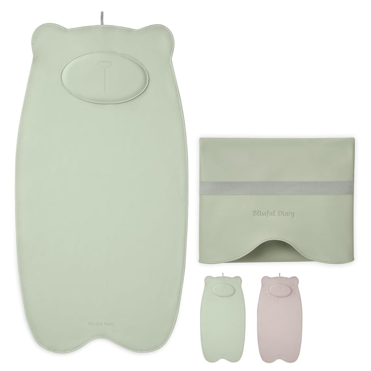 Waterproof Portable Baby Changing Pad, Light Green