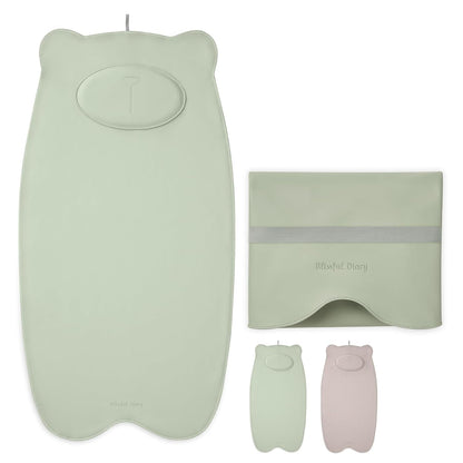Waterproof Portable Baby Changing Pad, Light Green