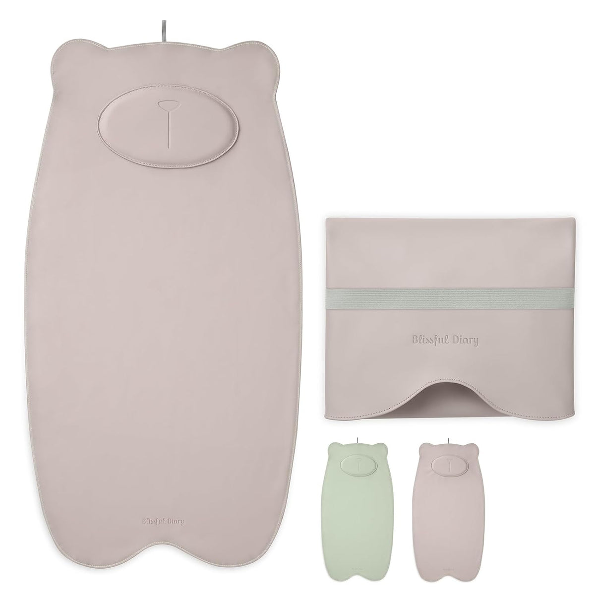 Waterproof Portable Baby Changing Pad, Light Green