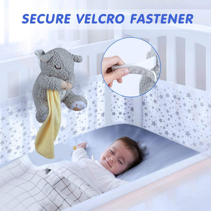 Baby White Noise Machine Stuffed Animal Toy, Mom's Heartbeat Lullabies Sheep Sleep Soother, Nursery Decor Night Light Projector, Toddler Crib Sleeping Aid, Babies Shower Gifts Portable