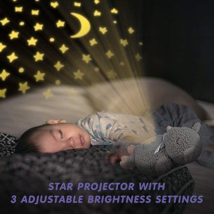 Baby White Noise Machine Stuffed Animal Toy, Mom's Heartbeat Lullabies Sheep Sleep Soother, Nursery Decor Night Light Projector, Toddler Crib Sleeping Aid, Babies Shower Gifts Portable