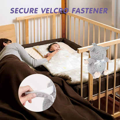 Baby White Noise Machine Stuffed Animal Toy, Mom's Heartbeat Lullabies Sheep Sleep Soother, Nursery Decor Night Light Projector, Toddler Crib Sleeping Aid, Babies Shower Gifts Portable