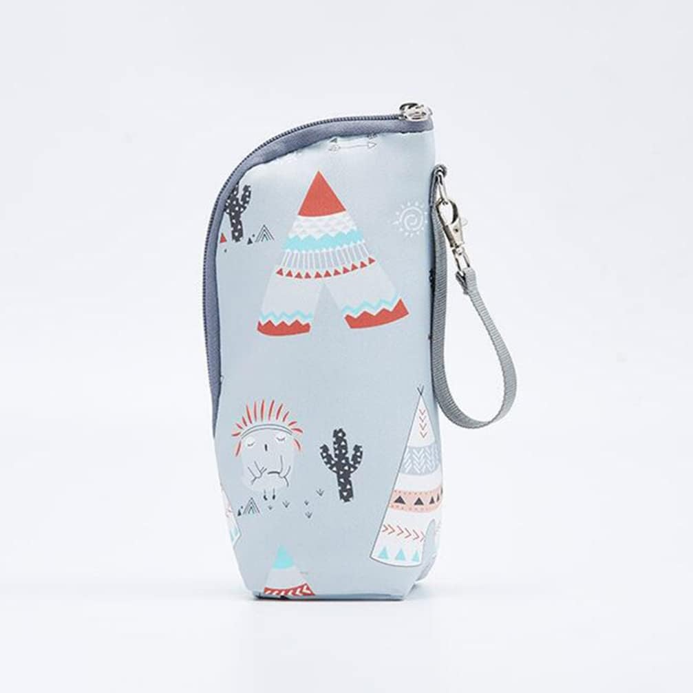 Infant Bottle Warmer - Portable Milk Bottle Bag, Insulated, Keeps Warm, Carrying Sleeve Pouch for Newborn Toddler Baby Bottles