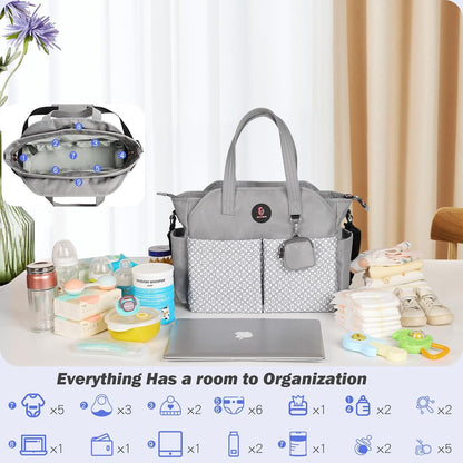 Diaper Bag Tote: Large Tote Baby Bag Boy Diaper Bag Stylish Girl Diaper Bag,Shoulder Mommy Bag