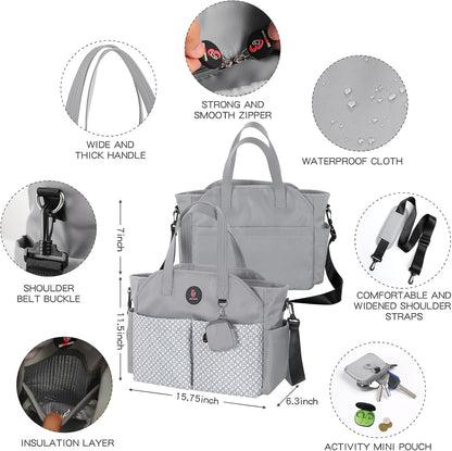 Diaper Bag Tote: Large Tote Baby Bag Boy Diaper Bag Stylish Girl Diaper Bag,Shoulder Mommy Bag