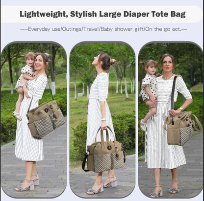 Diaper Bag Tote: Large Tote Baby Bag Boy Diaper Bag Stylish Girl Diaper Bag,Shoulder Mommy Bag