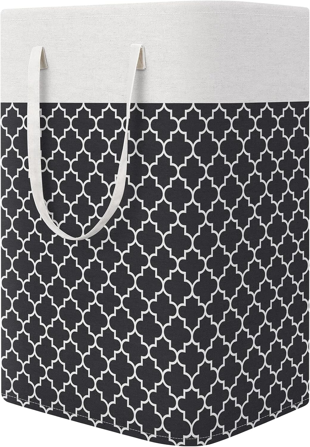 Laundry Basket Hamper, 75L Collapsible Clothes Storage, Grey