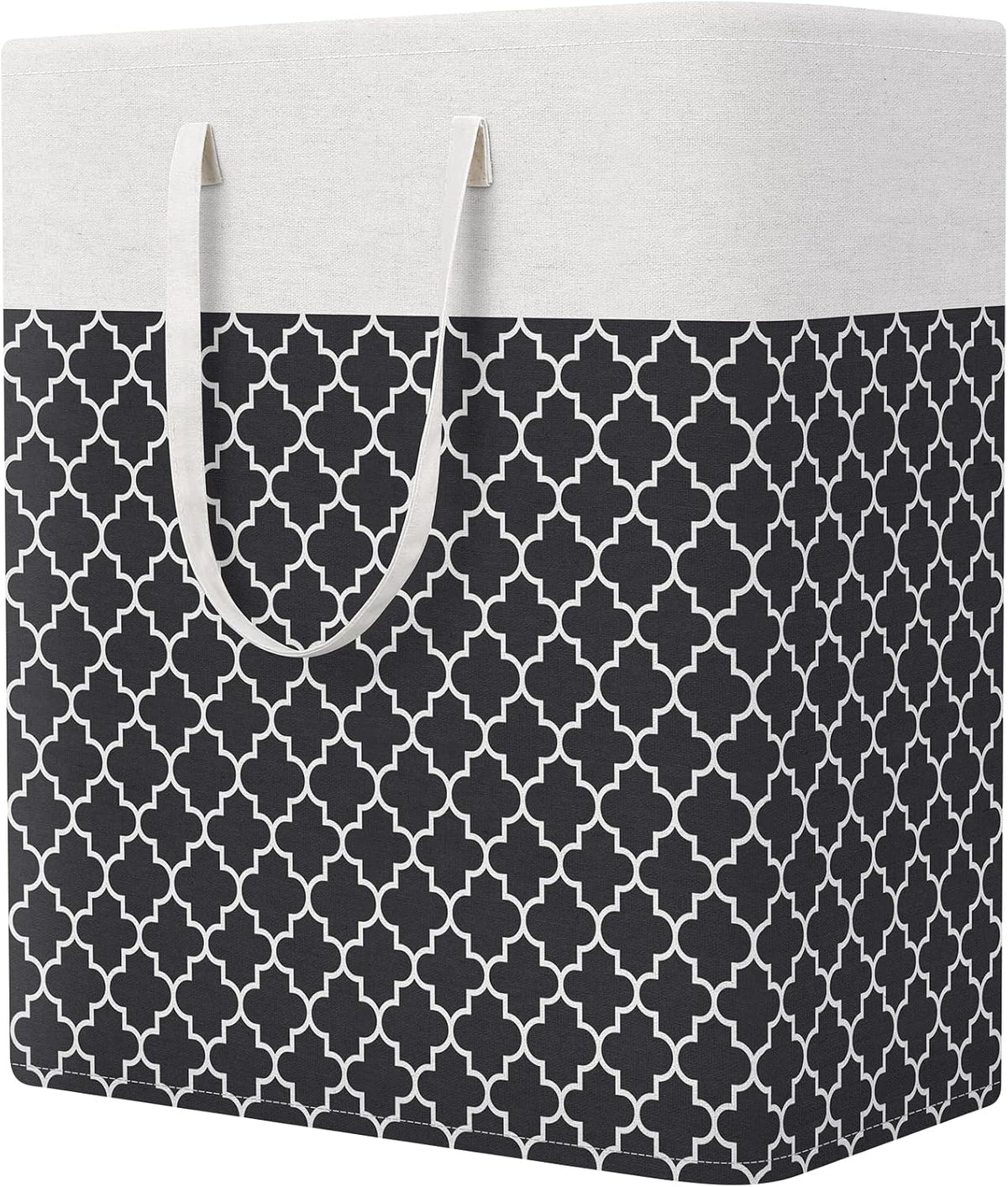 Laundry Basket Hamper, 75L Collapsible Clothes Storage, Grey