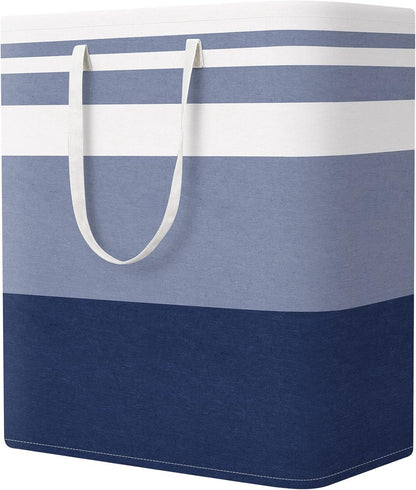 Laundry Basket Hamper, 75L Collapsible Clothes Storage, Grey