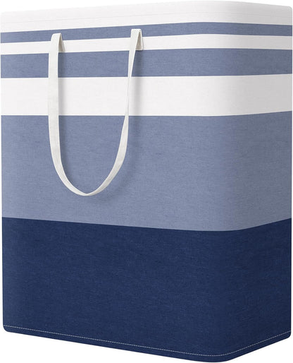 Laundry Basket Hamper, 75L Collapsible Clothes Storage, Grey