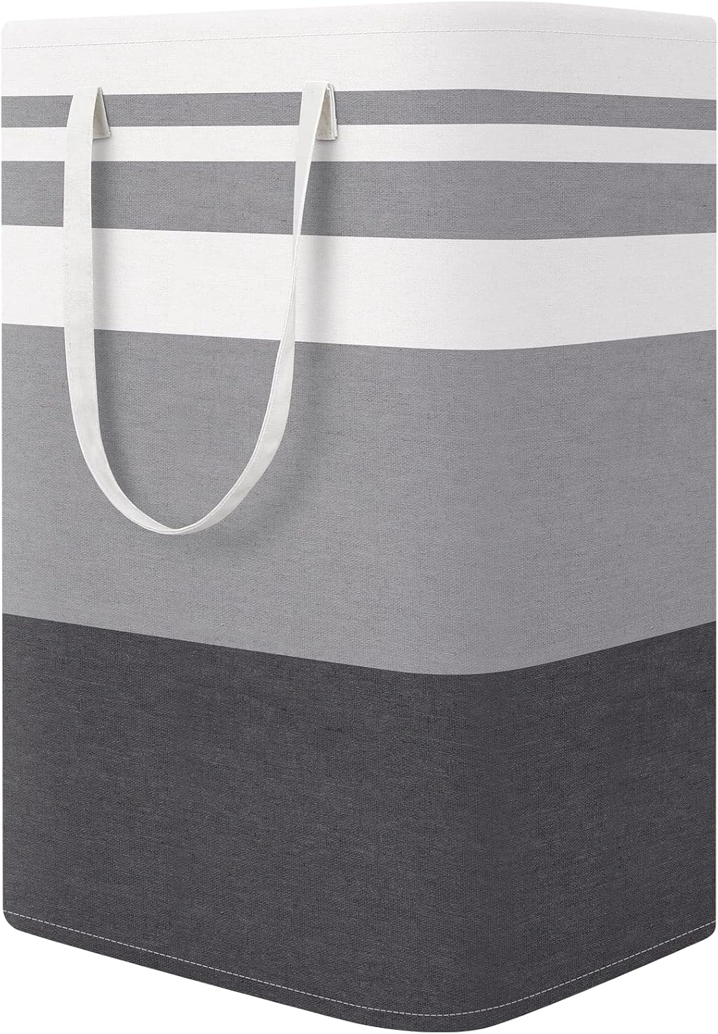 Laundry Basket Hamper, 75L Collapsible Clothes Storage, Grey