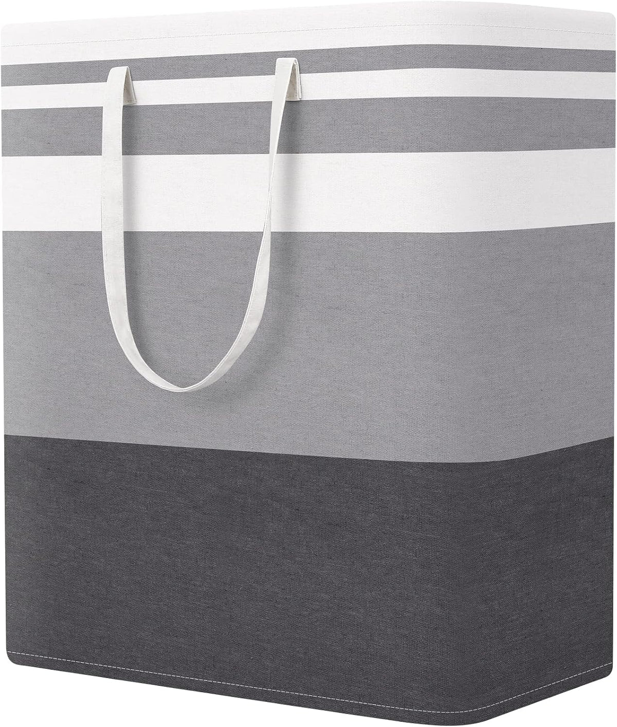 Laundry Basket Hamper, 75L Collapsible Clothes Storage, Grey