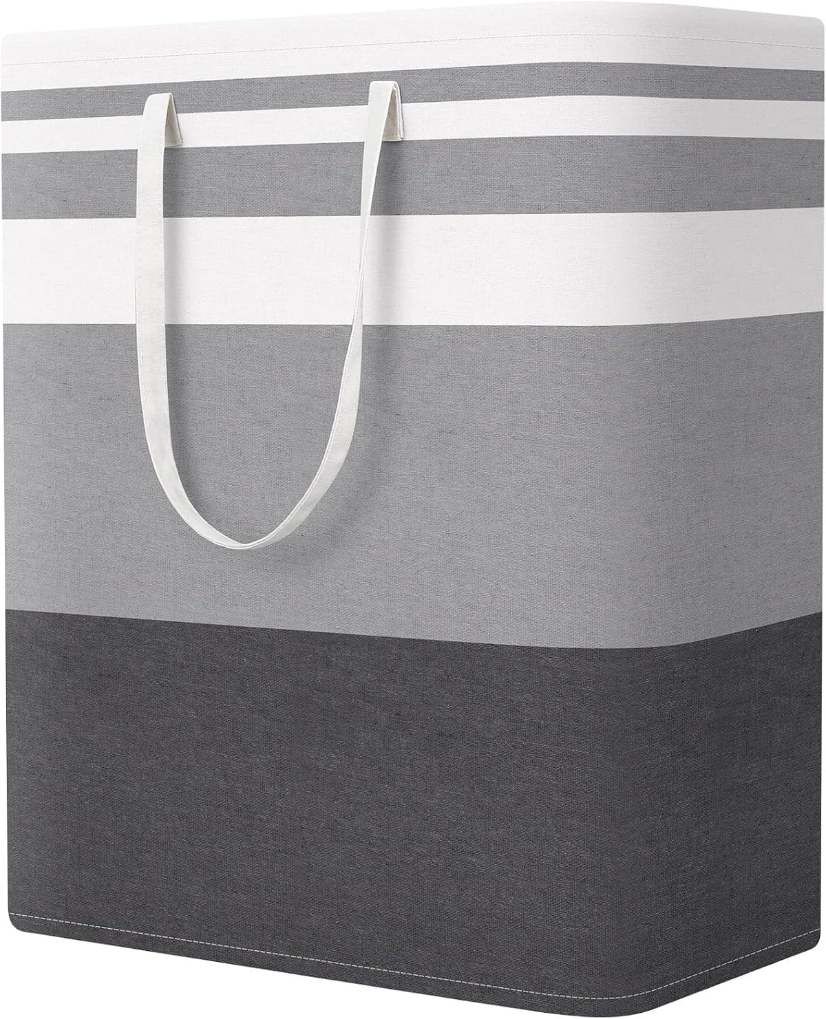 Laundry Basket Hamper, 75L Collapsible Clothes Storage, Grey