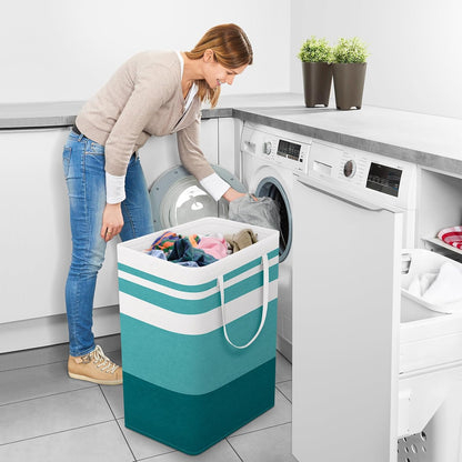 Laundry Basket Hamper, 75L Collapsible Clothes Storage, Grey