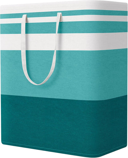 Laundry Basket Hamper, 75L Collapsible Clothes Storage, Grey