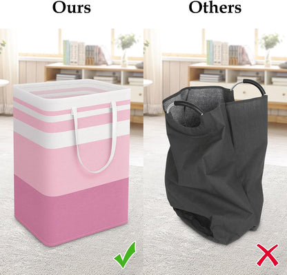 Laundry Basket Hamper, 75L Collapsible Clothes Storage, Grey