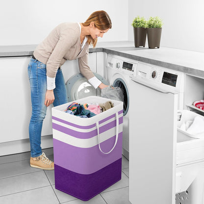 Laundry Basket Hamper, 75L Collapsible Clothes Storage, Grey