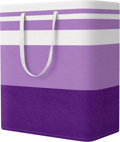 Laundry Basket Hamper, 75L Collapsible Clothes Storage, Grey