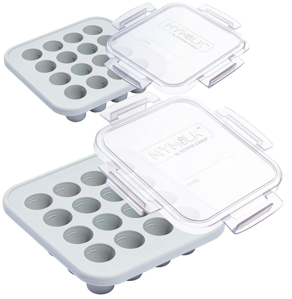 My Milk Silicone Breast Milk Freezer Trays, Mint, 2-Pack