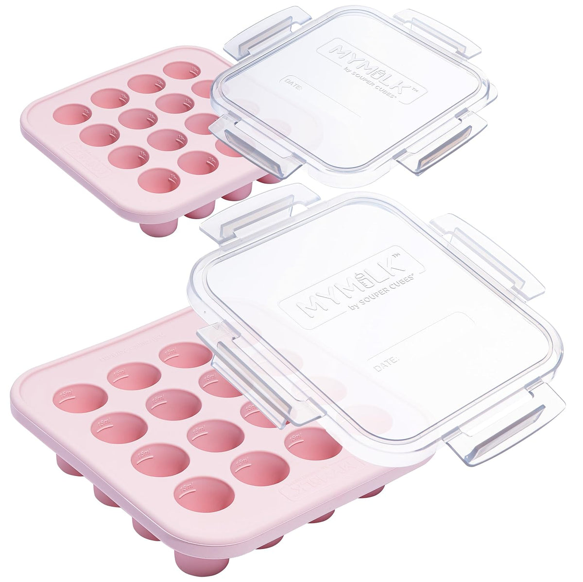 My Milk Silicone Breast Milk Freezer Trays, Mint, 2-Pack