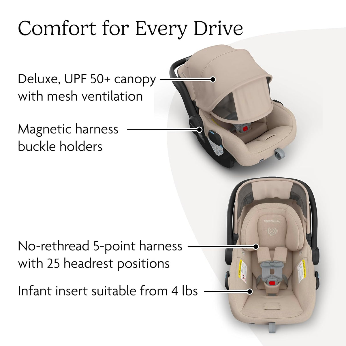 Mesa V3 Infant Car Seat with Base, Insert & SmartSecure - Declan