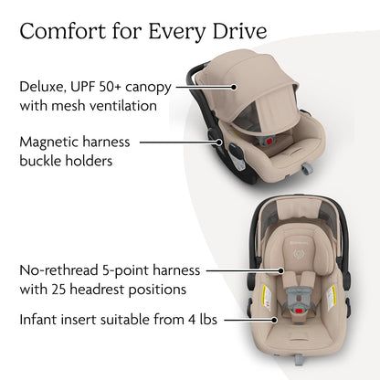 Mesa V3 Infant Car Seat with Base, Insert & SmartSecure - Declan