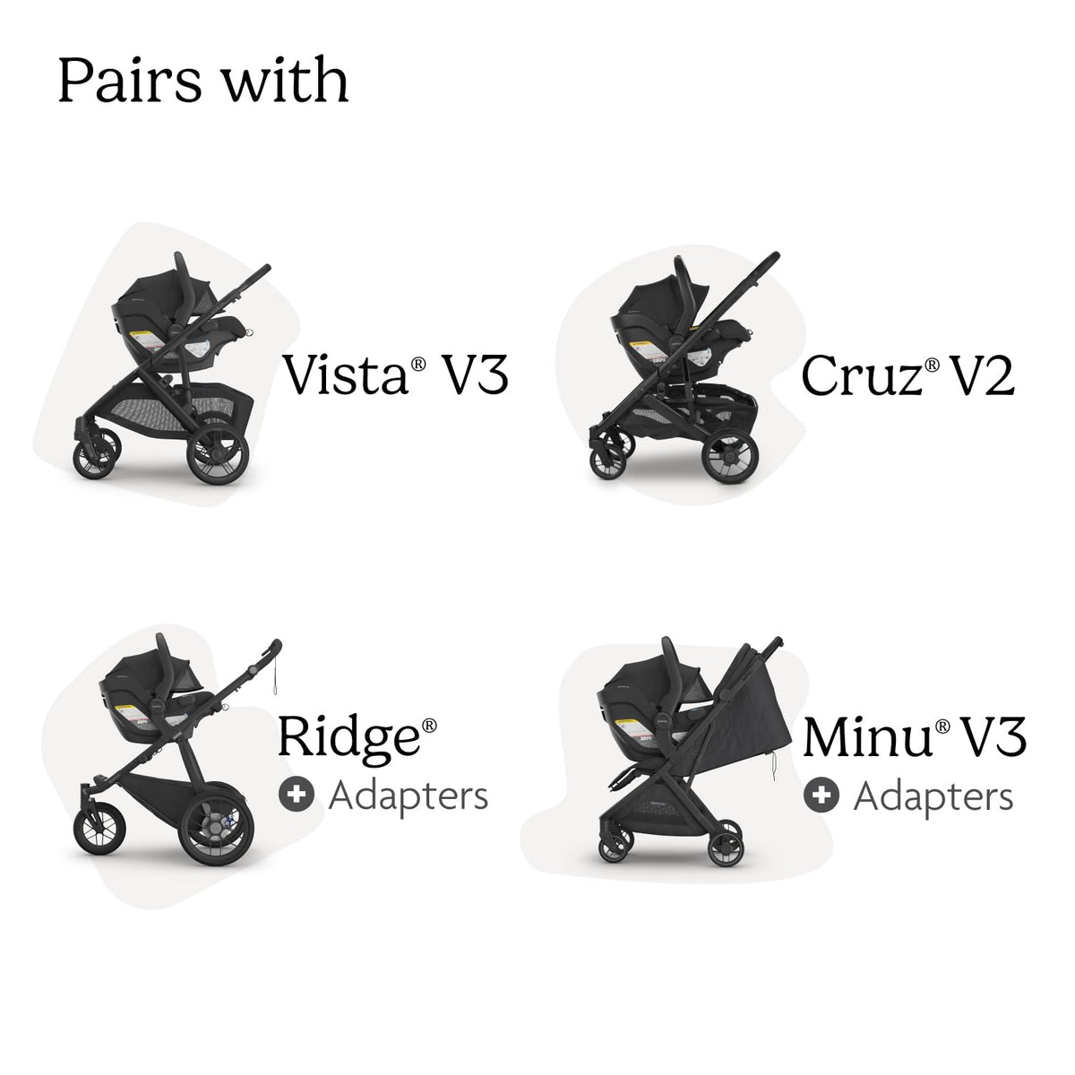 Mesa V3 Infant Car Seat with Base, Insert & SmartSecure - Declan