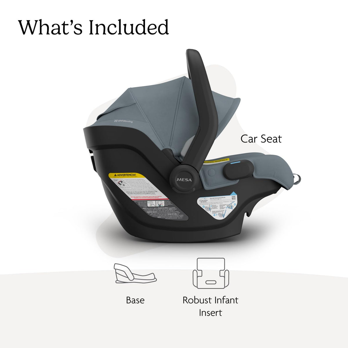 Mesa V3 Infant Car Seat with Base, Insert & SmartSecure - Declan