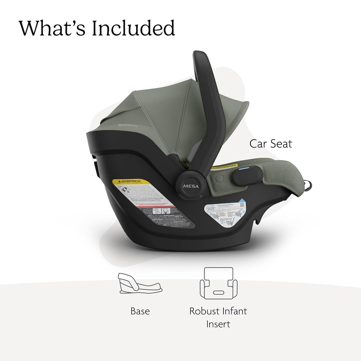 Mesa V3 Infant Car Seat with Base, Insert & SmartSecure - Declan