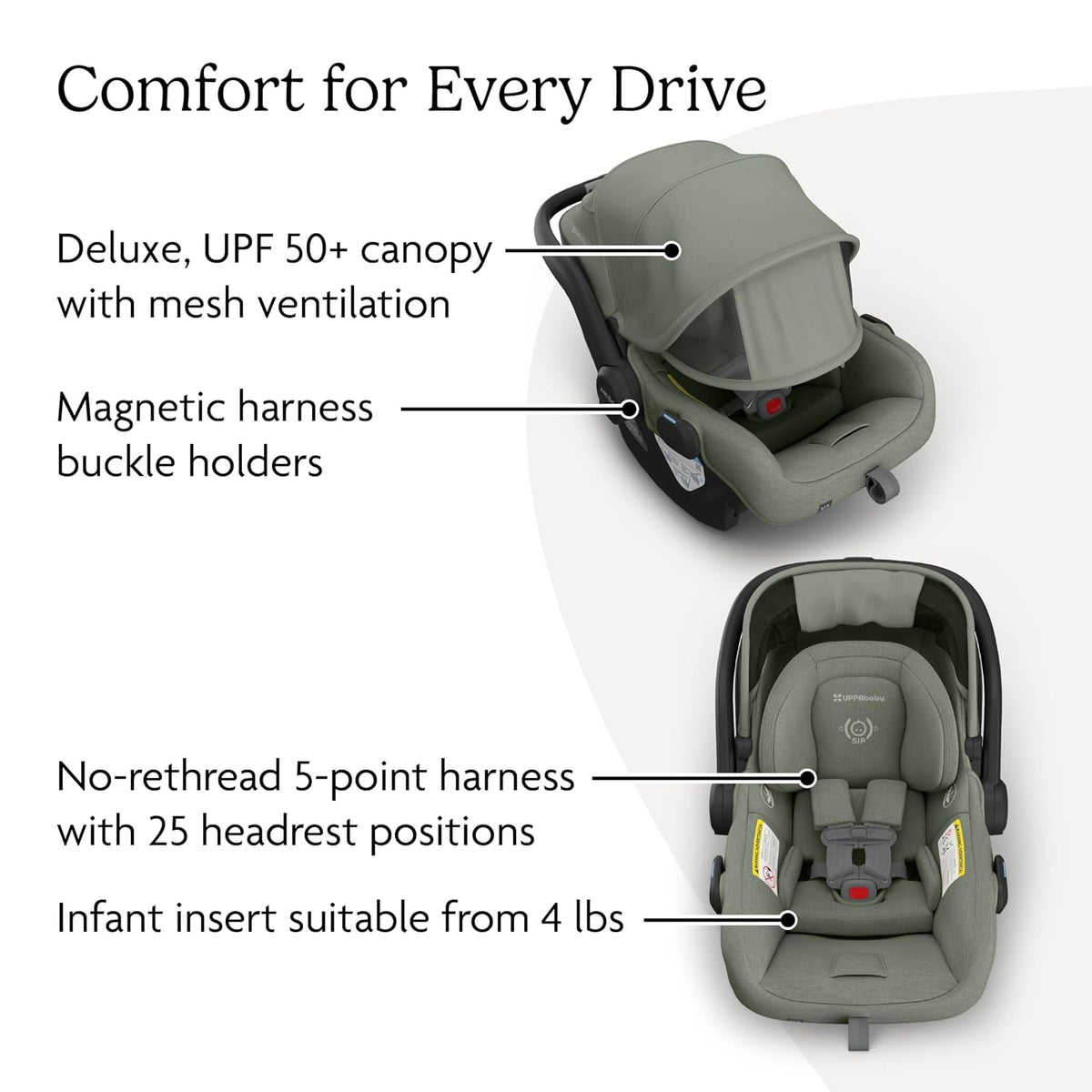 Mesa V3 Infant Car Seat with Base, Insert & SmartSecure - Declan