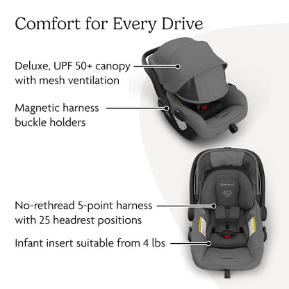 Mesa V3 Infant Car Seat with Base, Insert & SmartSecure - Declan