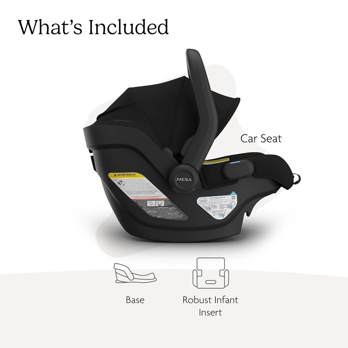 Mesa V3 Infant Car Seat with Base, Insert & SmartSecure - Declan
