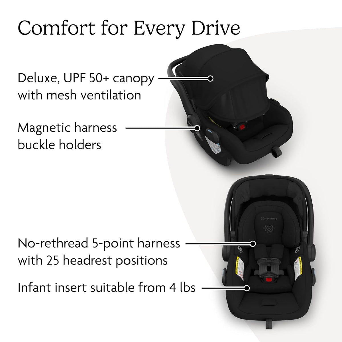 Mesa V3 Infant Car Seat with Base, Insert & SmartSecure - Declan