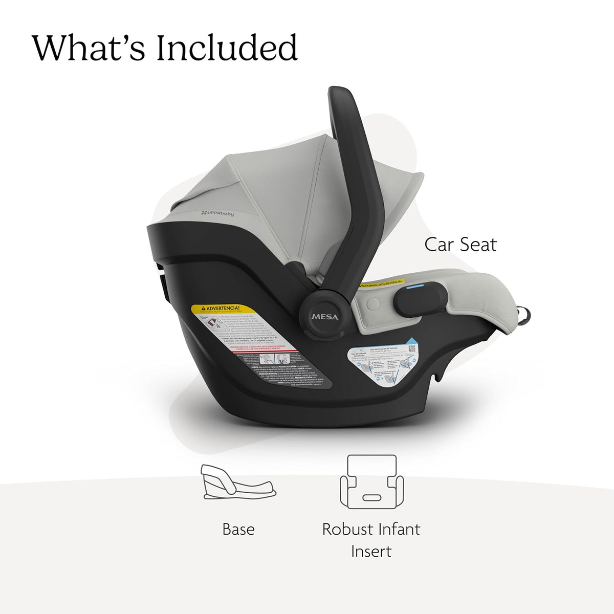 Mesa V3 Infant Car Seat with Base, Insert & SmartSecure - Declan