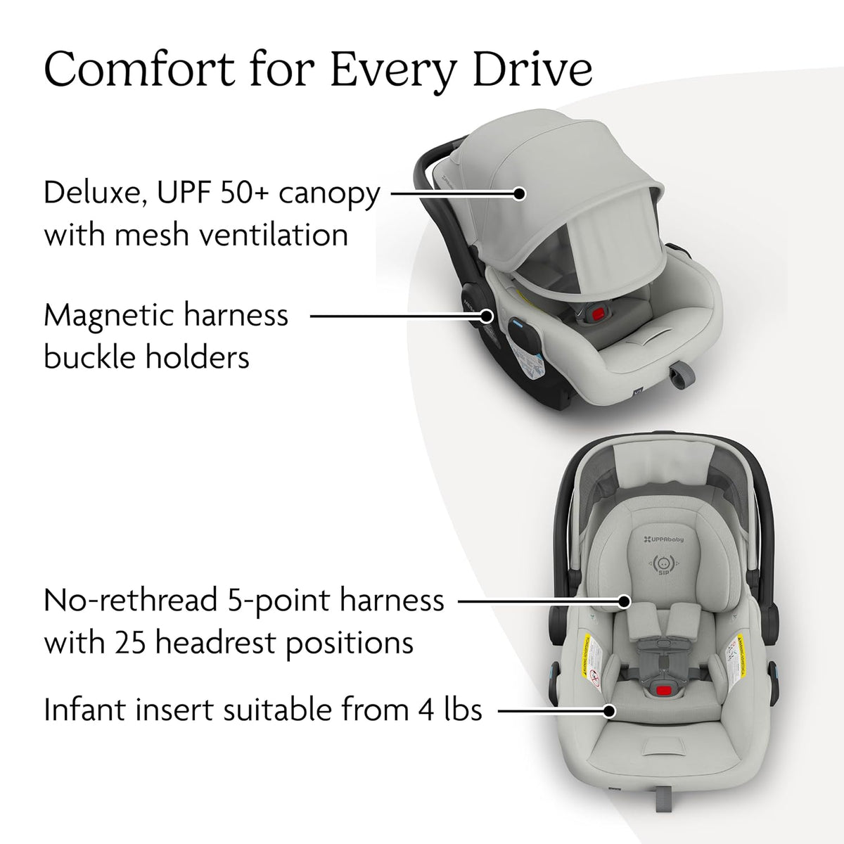 Mesa V3 Infant Car Seat with Base, Insert & SmartSecure - Declan