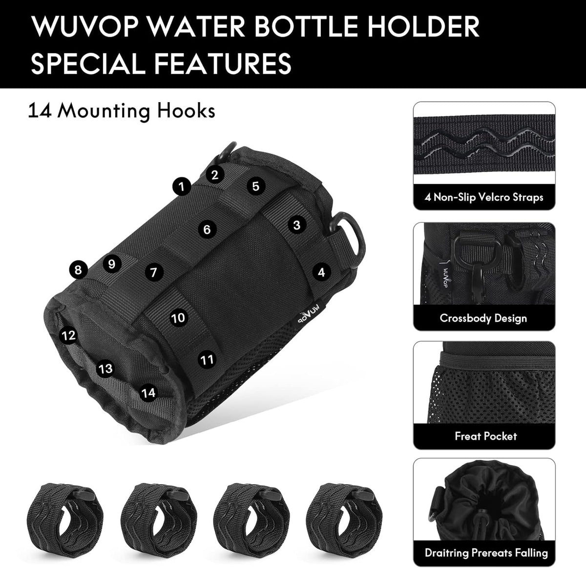 Bike Cup Holder, Bicycle Water Bottle Holder for Bike Handlebar