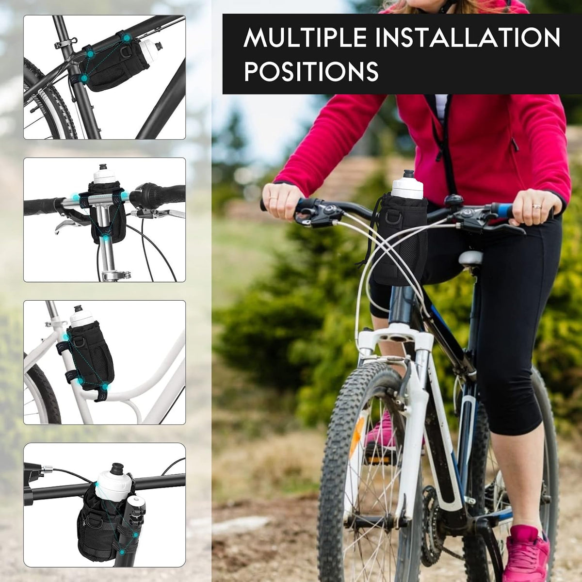 Bike Cup Holder, Bicycle Water Bottle Holder for Bike Handlebar
