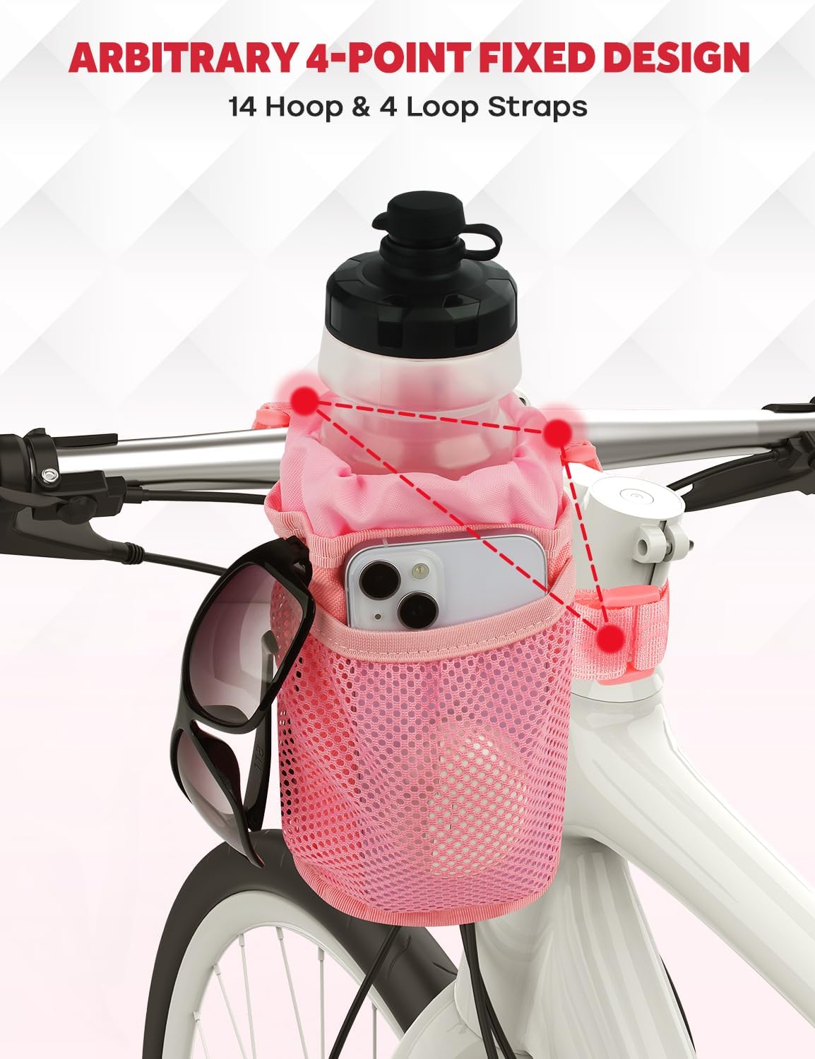 Bike Cup Holder, Bicycle Water Bottle Holder for Bike Handlebar