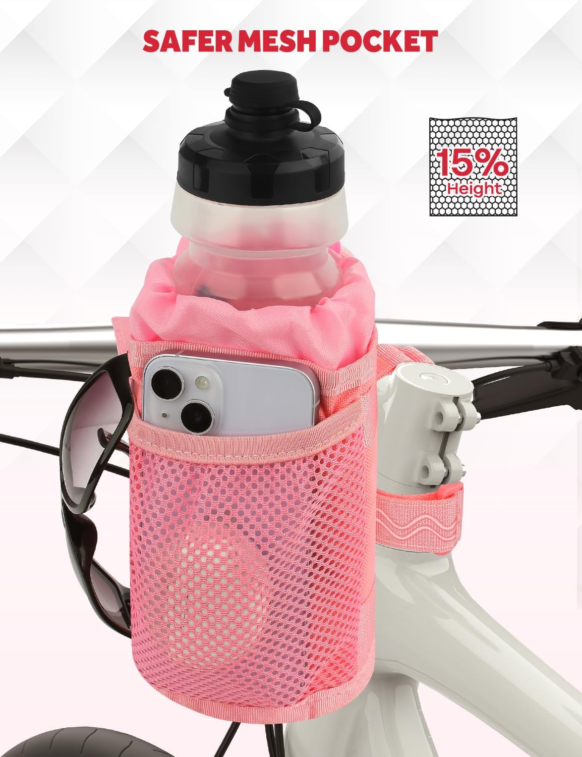 Bike Cup Holder, Bicycle Water Bottle Holder for Bike Handlebar
