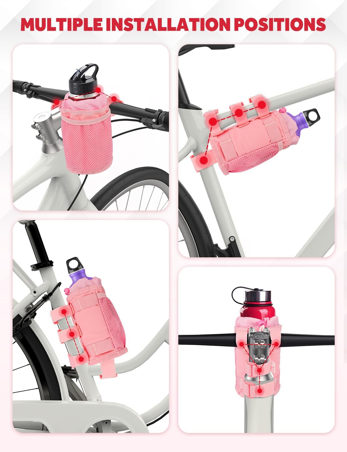 Bike Cup Holder, Bicycle Water Bottle Holder for Bike Handlebar