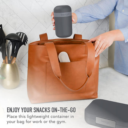 Snack Cup, Leak-Proof Snack Container with Toppings Compartment