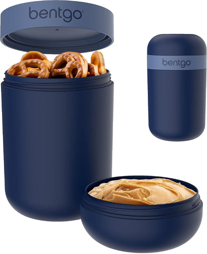 Snack Cup, Leak-Proof Snack Container with Toppings Compartment