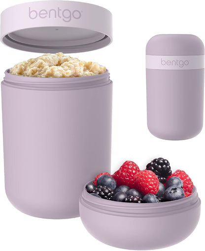 Snack Cup, Leak-Proof Snack Container with Toppings Compartment