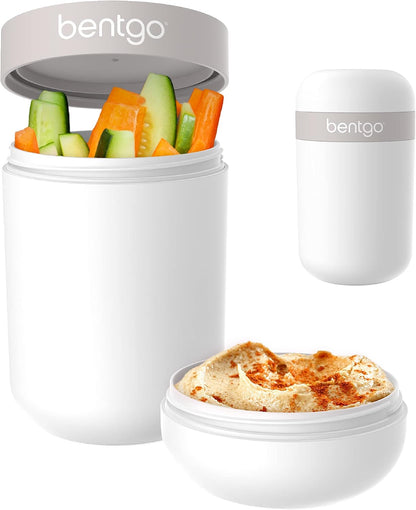 Snack Cup, Leak-Proof Snack Container with Toppings Compartment